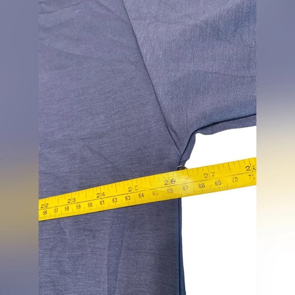 NWT Jones New York Jones & Co Blue Drawstring Cowl Neck Top Sweatshirt - Picture 4 of 8